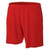 A4 Adult 9" Moisture Management Elastic Waist Pocket Short, Scarlet Red, 3XL