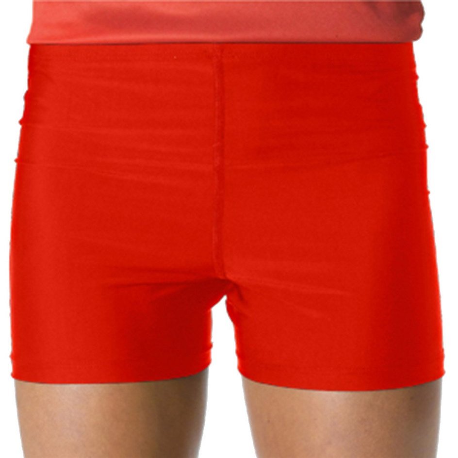 A4 Womens Odor Resistant Wicking Comfortable Compression Short, Scarlet Red, L
