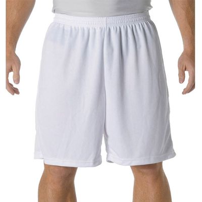 A4 Youth 7" Cooling Performance Power Mesh Practice Short, Wht, Medium