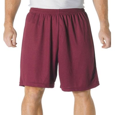 A4 Youth 7" Cooling Performance Power Mesh Practice Short, Maroon, Small