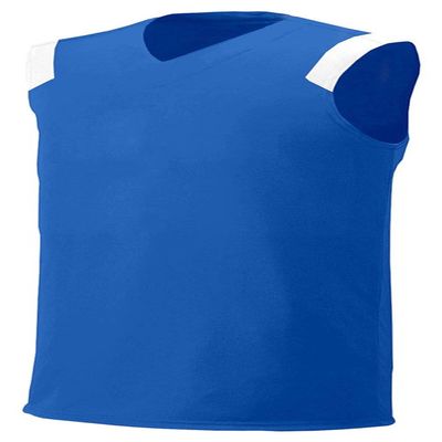 A4 Adult Cool Moisture Management Odor Muscle Shirt, Royal/Wht, X-Large