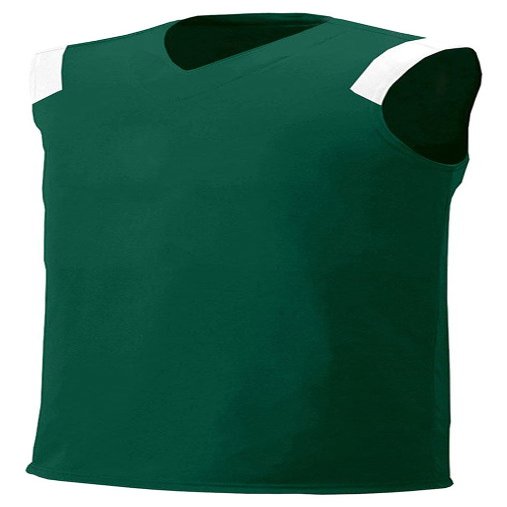 A4 Adult Cool Moisture Management Odor Muscle Shirt, Forest/Wht, Medium