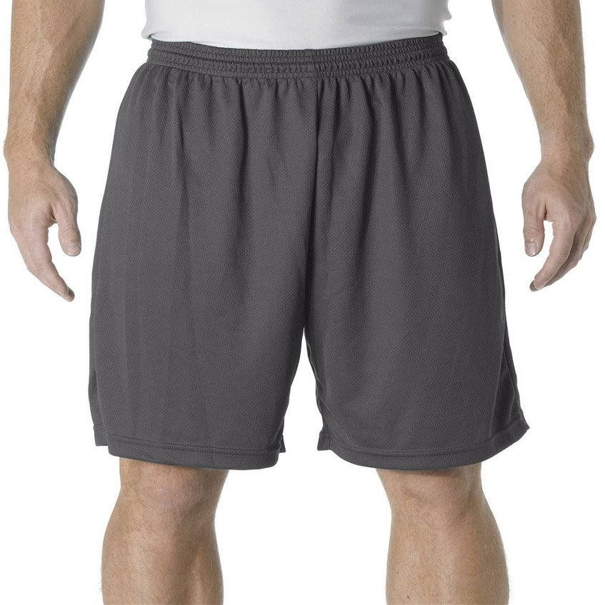 A4 Youth 7" Cooling Performance Power Mesh Practice Short, Graphite, Large
