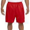 A4 Adult Moisture Wicking Tricot Performance Mesh Short, Scarlet Red, XX-Large view 1