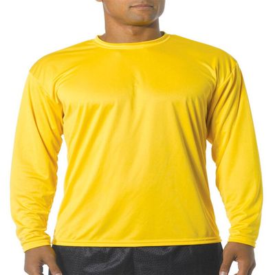 A4 Big Boys' Cooling Moisture Wicking Performance T-Shirt, Gold, X-Large