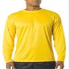 A4 Big Boys' Cooling Moisture Wicking Performance T-Shirt, Gold, X-Large view 1