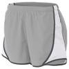 A4 Ladies' 3" Speed Shorts, Silver/WHT/Graphite, X-Large view 1