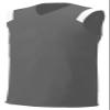 A4 Adult Cool Moisture Management Odor Muscle Shirt, Graphite/Wht, Medium view 1