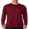 A4 Big Boys' Cooling Moisture Wicking Performance T-Shirt, Maroon, X-Large view 1