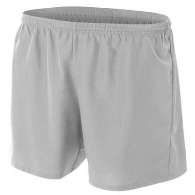 A4 Men's Woven Lightweight 7" Inch Soccer Shorts, Large, Silver