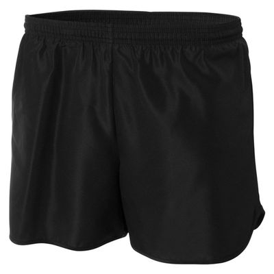 A4 Adult 4" Running Shorts, Blk, Small
