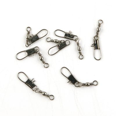 250 Pieces Fishing Swivel Tackle Fly Solid Clip Bulk Lots Wholesale Supplies D0522 Snap Rolling Test 8kg Cross Lock