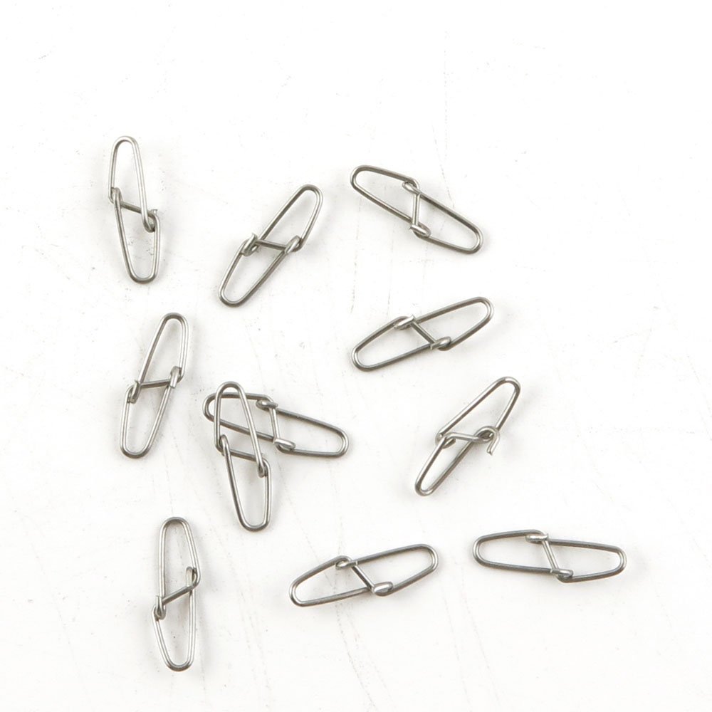 360 Pieces Fishing Swivel Tackle Fly Solid Clip Bulk Lots Wholesale Supplies R0596 Double Snaps Test 9kg Cross Lock