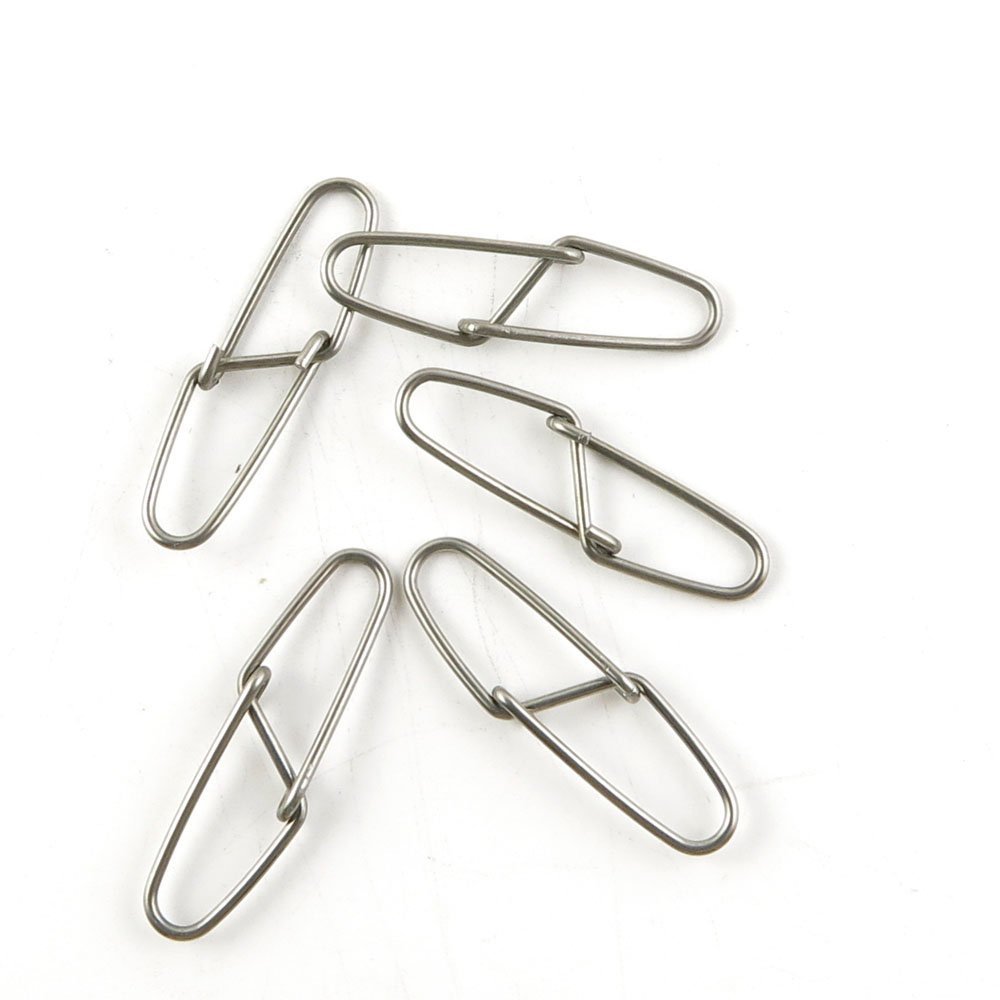 Fishing Swivel 20 Pieces Tackle Fly Solid Clip Bulk Lots Wholesale Supplies U0899 Double Snaps Test 90kg Cross Lock