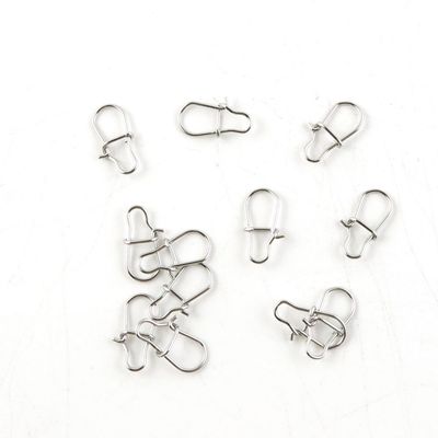 115 Pieces Fishing Swivel Tackle Fly Solid Clip Bulk Lots Wholesale Supplies M0569 Enhanced Snap Test 8Kg 12MM Cross Lock