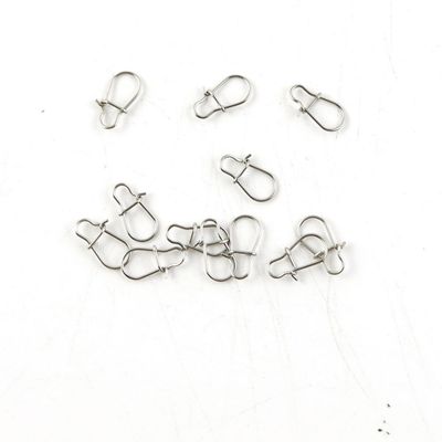 440 Pieces Fishing Swivel Tackle Fly Solid Clip Bulk Lots Wholesale Supplies B0935 Enhanced Snap Test 5Kg 10MM Cross Lock
