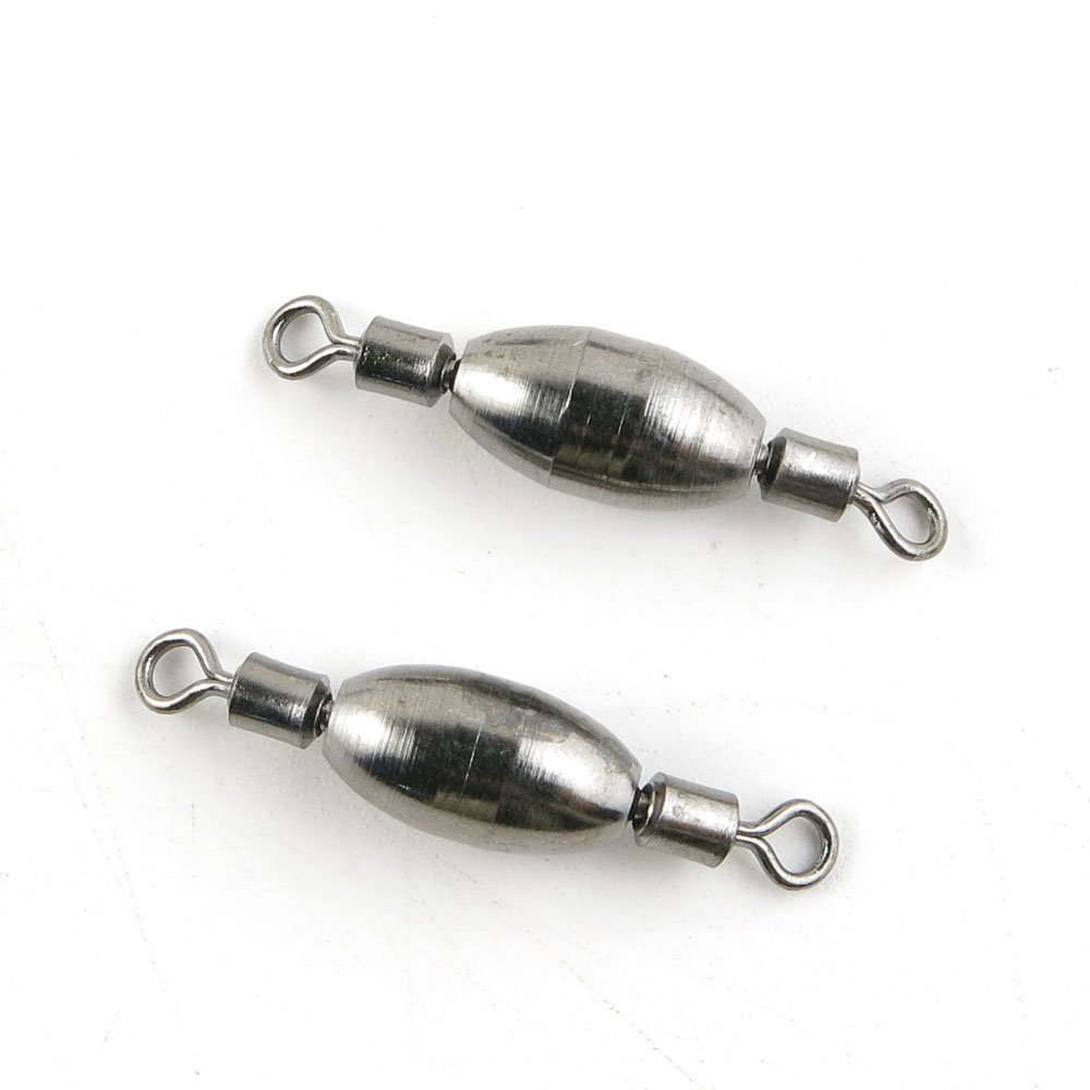 5 Pieces Fishing Swivel Tackle Fly Solid Clip Bulk Lots Wholesale Supplies U0873 Rolling Copper Weight Cross Lock