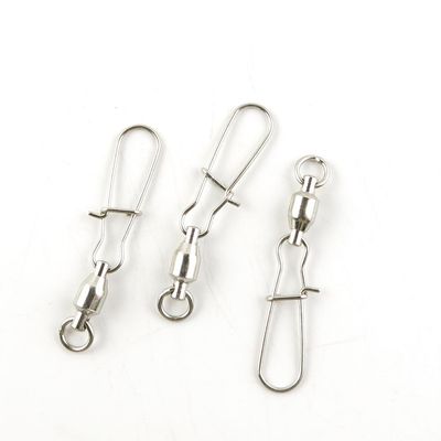 3 Pieces Fishing Swivel Tackle Fly Solid Clip Bulk Lots Wholesale Supplies Z0773 Ball Bearing Rolling Ring Test 35kg Cross Lock