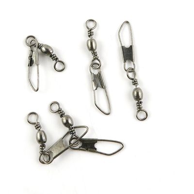120 Pieces Fishing Swivel Tackle Fly Solid Clip Bulk Lots Wholesale Supplies W0142 Snap Rolling Test 20kg Cross Lock