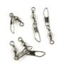 120 Pieces Fishing Swivel Tackle Fly Solid Clip Bulk Lots Wholesale Supplies W0142 Snap Rolling Test 20kg Cross Lock view 1