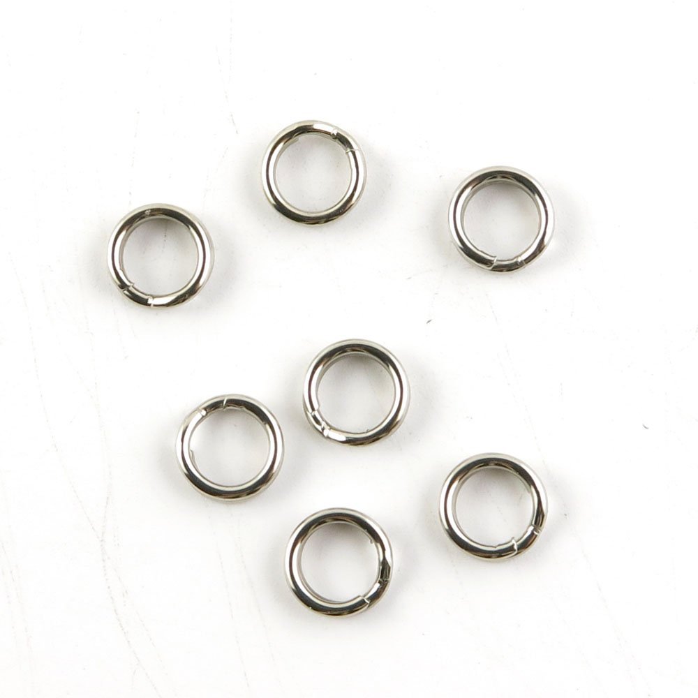 260 Pieces Fishing Swivel Tackle Fly Solid Clip Bulk Lots Wholesale Supplies J0428 Split Ring 6.5MM
