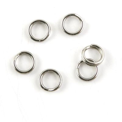 10 Pieces Fishing Swivel Tackle Fly Solid Clip Bulk Lots Wholesale Supplies N0138 Split Ring 8.2MM