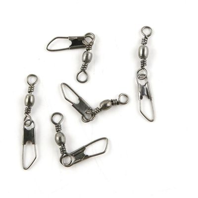 210 Pieces Fishing Swivel Tackle Fly Solid Clip Bulk Lots Wholesale Supplies G0307 Snap Rolling Test 12kg Cross Lock
