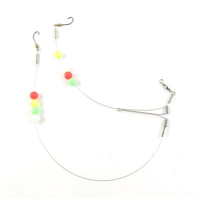 1 Pieces Fishing Swivel Tackle Fly Solid Clip Bulk Lots Wholesale Supplies L0898 Wire Rig Hooks Floating Luminous 10#