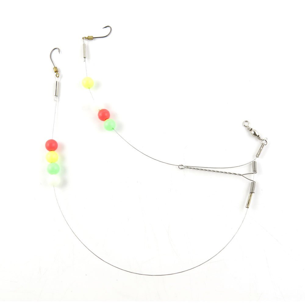 1 Pieces Fishing Swivel Tackle Fly Solid Clip Bulk Lots Wholesale Supplies L0898 Wire Rig Hooks Floating Luminous 10#