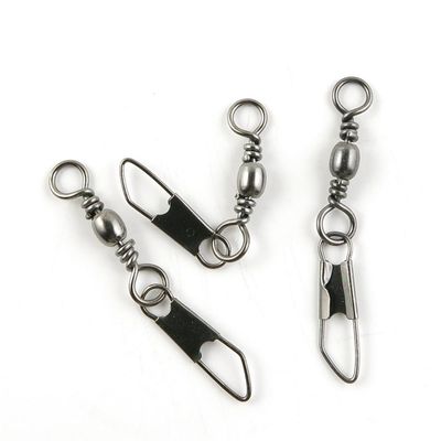 60 Pieces Fishing Swivel Tackle Fly Solid Clip Bulk Lots Wholesale Supplies O0917 Snap Rolling Test 23kg Cross Lock