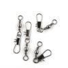 100 Pieces Fishing Swivel Tackle Fly Solid Clip Bulk Lots Wholesale Supplies J0544 Snap Rolling Test 29kg Cross Lock view 1