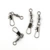 10 Pieces Fishing Swivel Tackle Fly Solid Clip Bulk Lots Wholesale Supplies W0184 Snap Rolling Test 29kg Cross Lock view 1