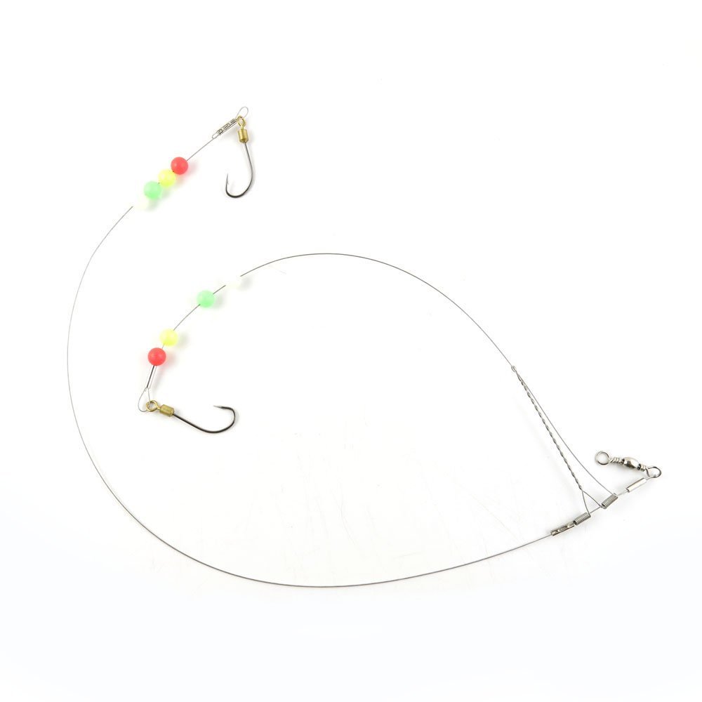 10 Pieces Fishing Swivel Tackle Fly Solid Clip Bulk Lots Wholesale Supplies L0663 Wire Rig Hooks Floating Luminous 18#