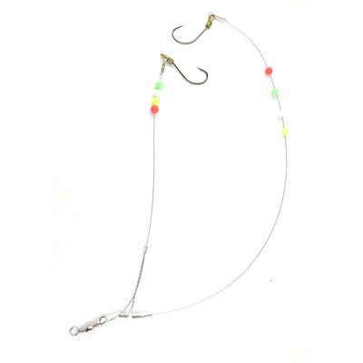 10 Pieces Fishing Swivel Tackle Fly Solid Clip Bulk Lots Wholesale Supplies W0822 Wire Rig Hooks Floating Luminous 24#