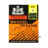 20 Packs (5 pieces hooks per pack) Fishing Swivel Tackle Fly Solid Clip Bulk Lots Wholesale Supplies B0251 Rolling with Hook #8 view 1