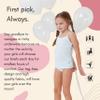 Feathers Girls Multi Stripe Snug Fit Tagless Briefs Underwear - 100% Cotton Super Soft Panties, 10 view 2