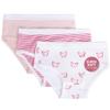 Feathers Girls Butterfly Print Snug Fit Tagless Briefs Underwear - 100% Cotton Super Soft Panties Pink
