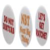 A&T Designs Set 3 Slang Humor Quotes 2.25" Keychains Do Not Disturb Ratchet NBT view 1