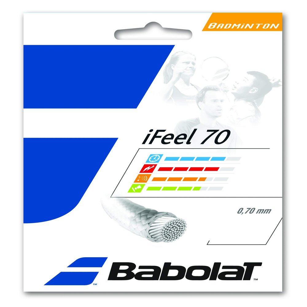Babolat iFeel 70 Badminton String (White)