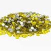 1400 pcs Rhinestone Crystal Glass A Flatback Round Gems Embellishments BYLX0 Lemon Yellow Tartrazine view 1