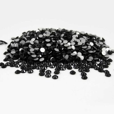 1400 pcs Rhinestone Crystal Glass A Flatback Round Gems Embellishments QWHK0 Black
