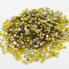 1400 pcs Rhinestone Crystal Glass A Flatback Round Gems Embellishments BKMZ0 Lemon Yellow Tartrazine view 1