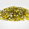1400 pcs Rhinestone Crystal Glass A Flatback Round Gems Embellishments RMTF0 Lemon Yellow Tartrazine