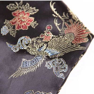 135cm Dragon and Phoenix Katana Japanese Samurai Sword Bag Silk BLACK