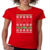 ALLNTRENDS Women's T Shirt Bah Humbug (2XL, Red) view 1