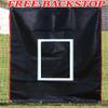 Select #24-50' Batting Cage & Frame Corners with 4'x6' Heavy Vinyl Backstop with Target Zone (Large, 50 ft) view 2