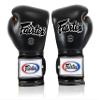 Fairtex Muay Thai Boxing Gloves BGV9 - Heavy Hitter Mexican Style Training & Sparring Gloves for Kick Boxing MMA K1 (Black/Orange, 12 oz) view 3