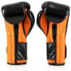 Fairtex Muay Thai Boxing Gloves BGV9 - Heavy Hitter Mexican Style Training & Sparring Gloves for Kick Boxing MMA K1 (Black/Orange, 14 oz) view 2