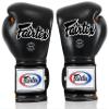 Fairtex Muay Thai Boxing Gloves BGV9 - Heavy Hitter Mexican Style Training & Sparring Gloves for Kick Boxing MMA K1 (Black/Orange, 14 oz) view 3