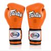 Fairtex Muay Thai Boxing Gloves BGV9 - Heavy Hitter Mexican Style Training & Sparring Gloves for Kick Boxing MMA K1 (Orange/Black/Blk Piping, 16 oz) view 3